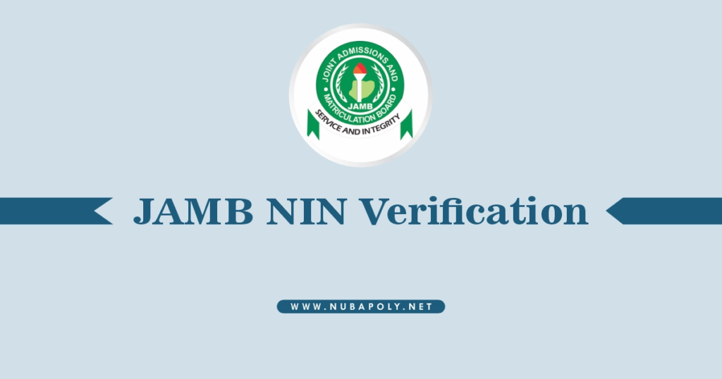 JAMB NIN Verification 2025/2026 Link, Result